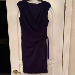 Ralph Lauren Black Label Deep Purple Midi Dress